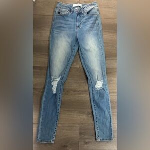 KanCan Light Blue Distressed Skinny Jeans